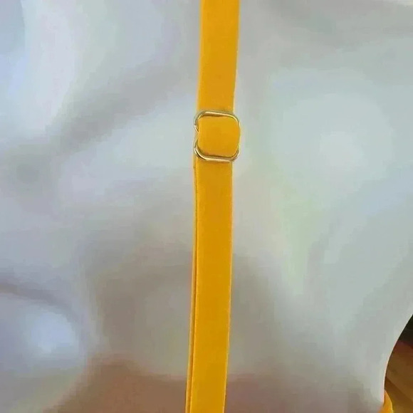 Forever 21 Plus Women's Swimsuit Size 2X One Piece Keyhole Yellow Gold NWT - Picture 5 of 10